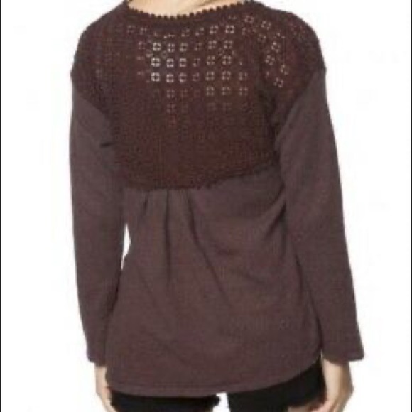 O’NEILL Partington Pullover Fleece Long Sleeve Crochet Sweatshirt Top Size XS - Picture 6 of 7